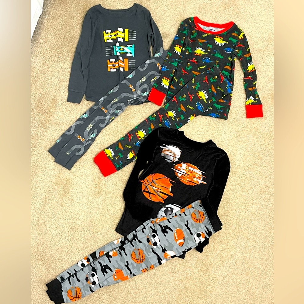 Lot of 3 Boys Size 5 PJs